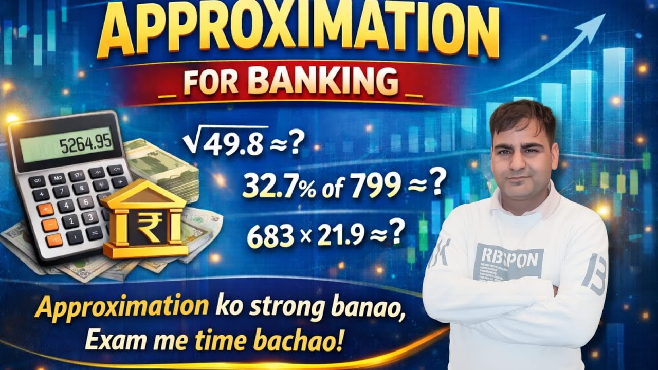Approximation Tricks for Banking Exams | Fast Calculation Methods| #bankexam