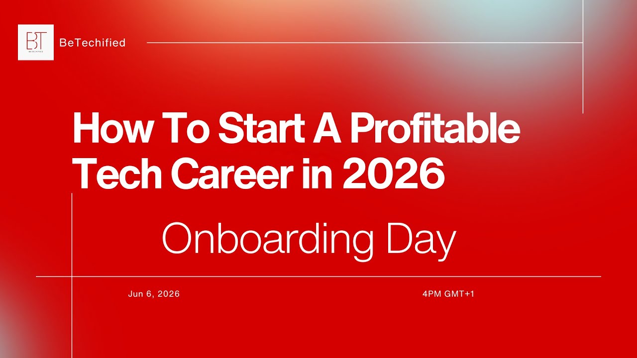How To Start A Profitable Tech Career in 2026