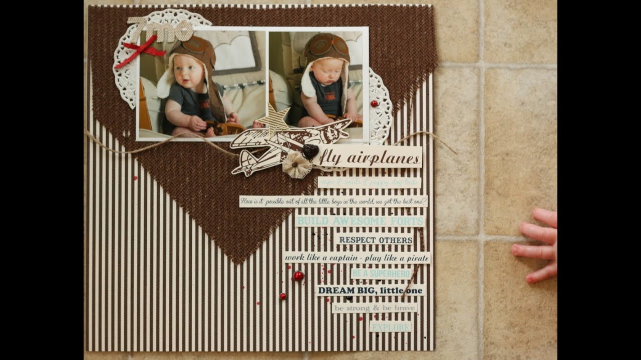 7 Month Scrapbook Layout