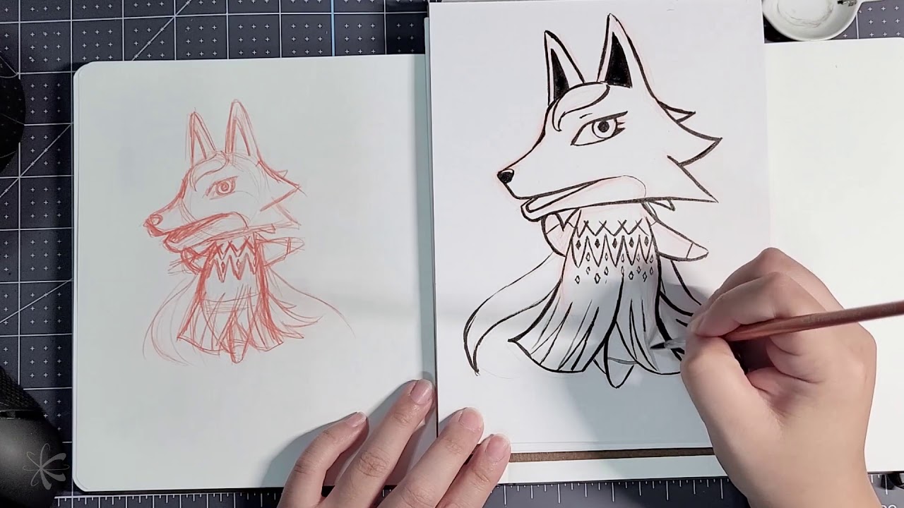 Animal Crossing Inktober 2020 Day 18 Whitney as Disney Elsa Timelapse