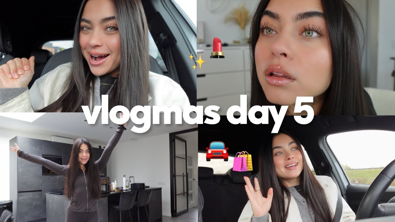 Поездка со мной и косметические дела + урок по сияющему макияжу | Vlogmas, день 5