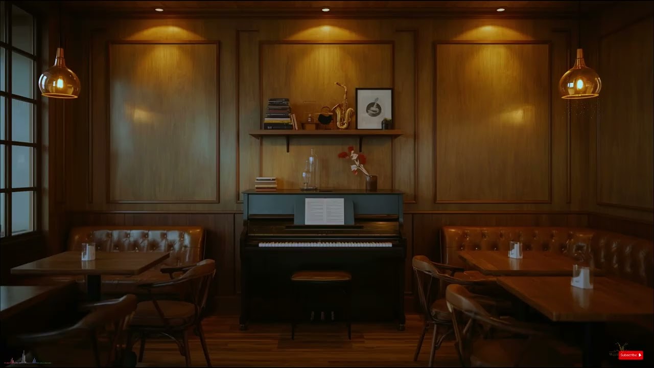Refined Sax Funk Groove ☕ Elegant Café Background
