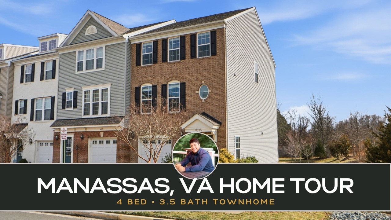 Manassas VA Townhome Tour | 8535 Fortrose Dr, 4 Beds & 3.5 Baths