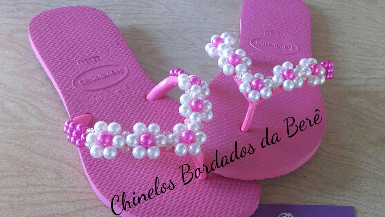Chinelo de Pérolas super fácil 03