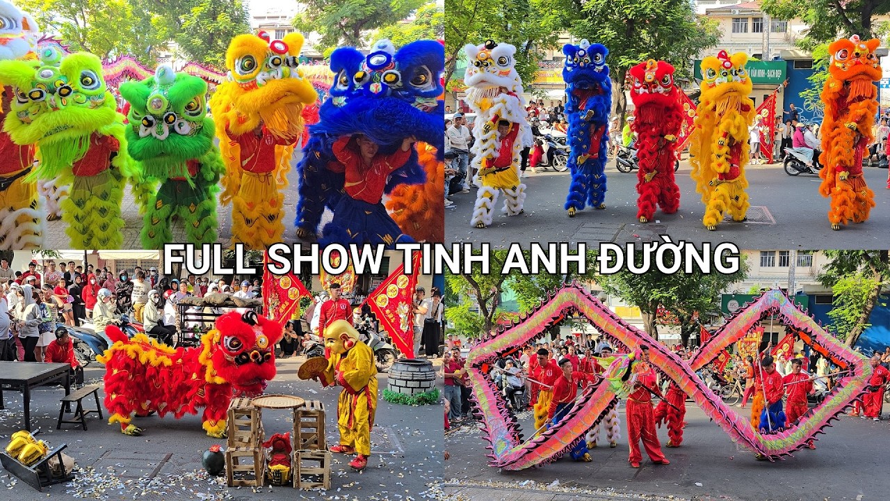 FULL SHOW TINH ANH ĐƯỜNG TẾT 2026. MÚA LÂN HAY NHẤT. LÂN SƯ RỒNG HOÀNH TRÁNG