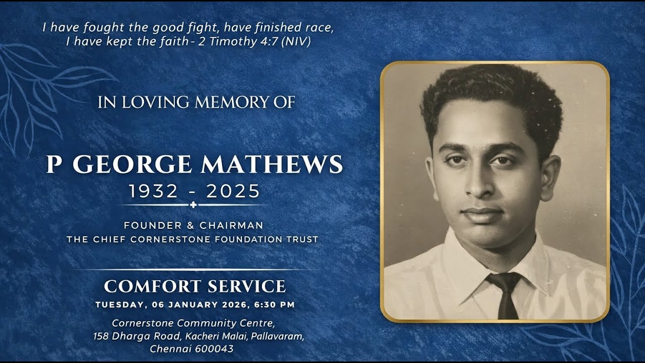 Comfort Service - George Mathews P (1932 - 2025)