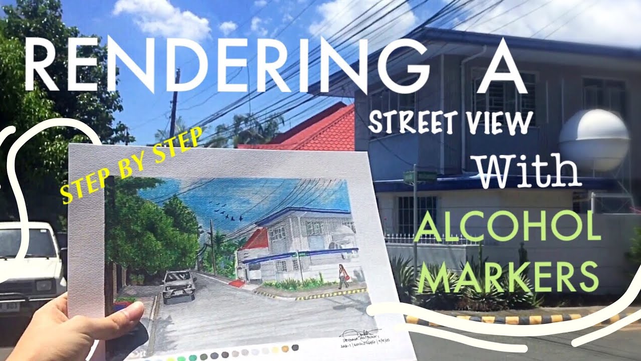 RENDERING WITH ALCOHOL MARKERS | step by step | TOUCH FIVE | Philippines