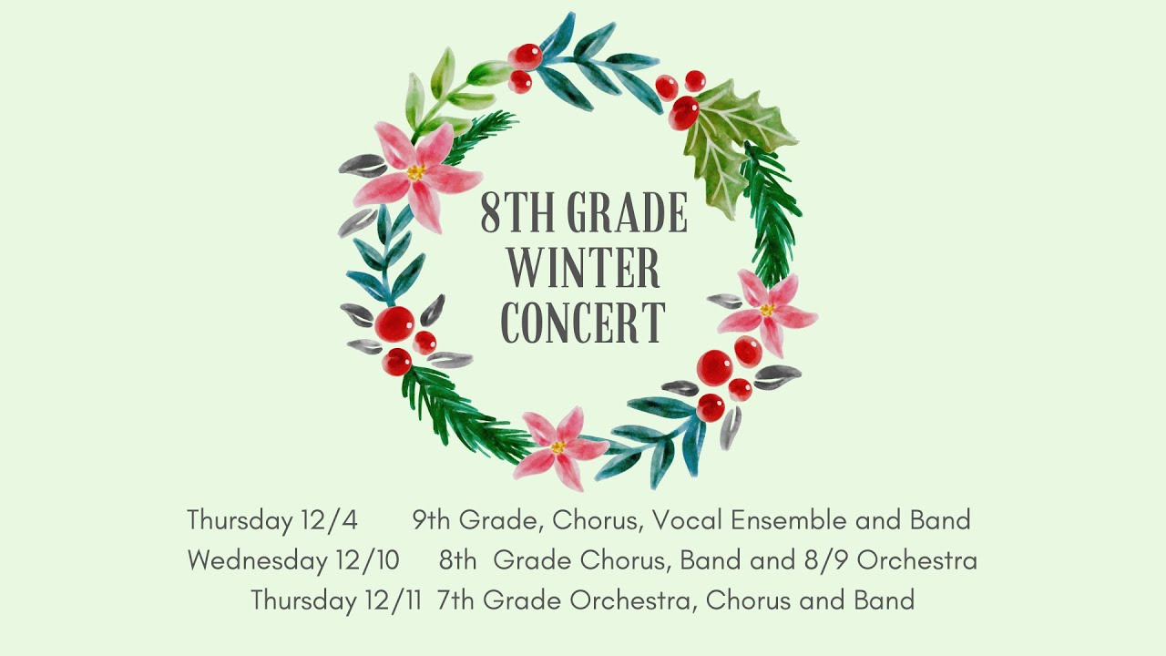 8th Winter Grade Concert