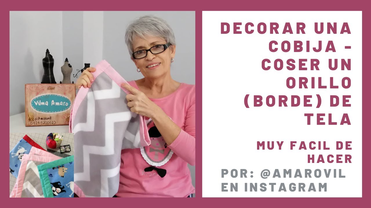 COSER Borde DE tela A MANTA O COBIJA de beb&eacute; | self binding baby blanket
