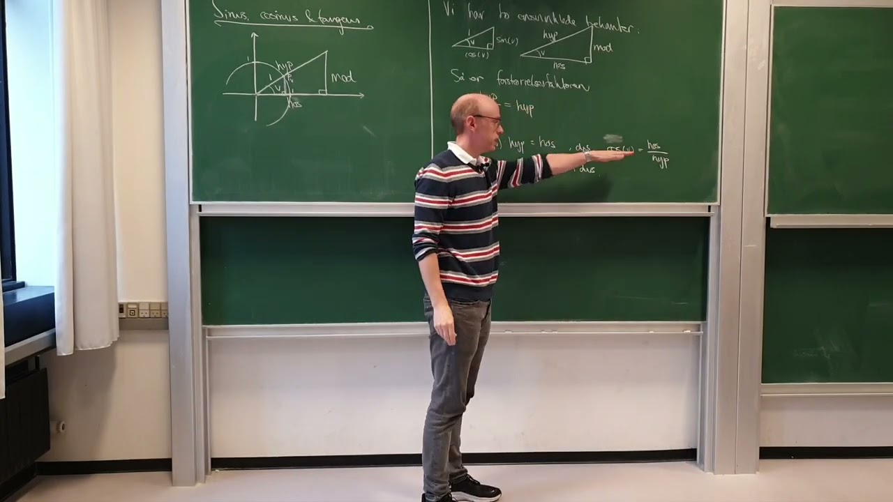 Sinus, cosinus og tangens - bevis
