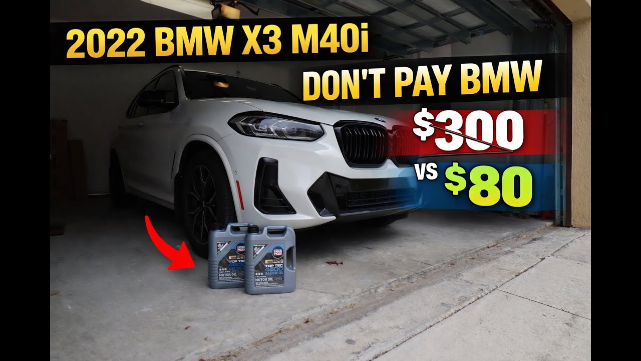 Замена масла в BMW X3 M40i 2022 года выпуска (LCI G01) своими руками | Пошаговая инструкция для д...