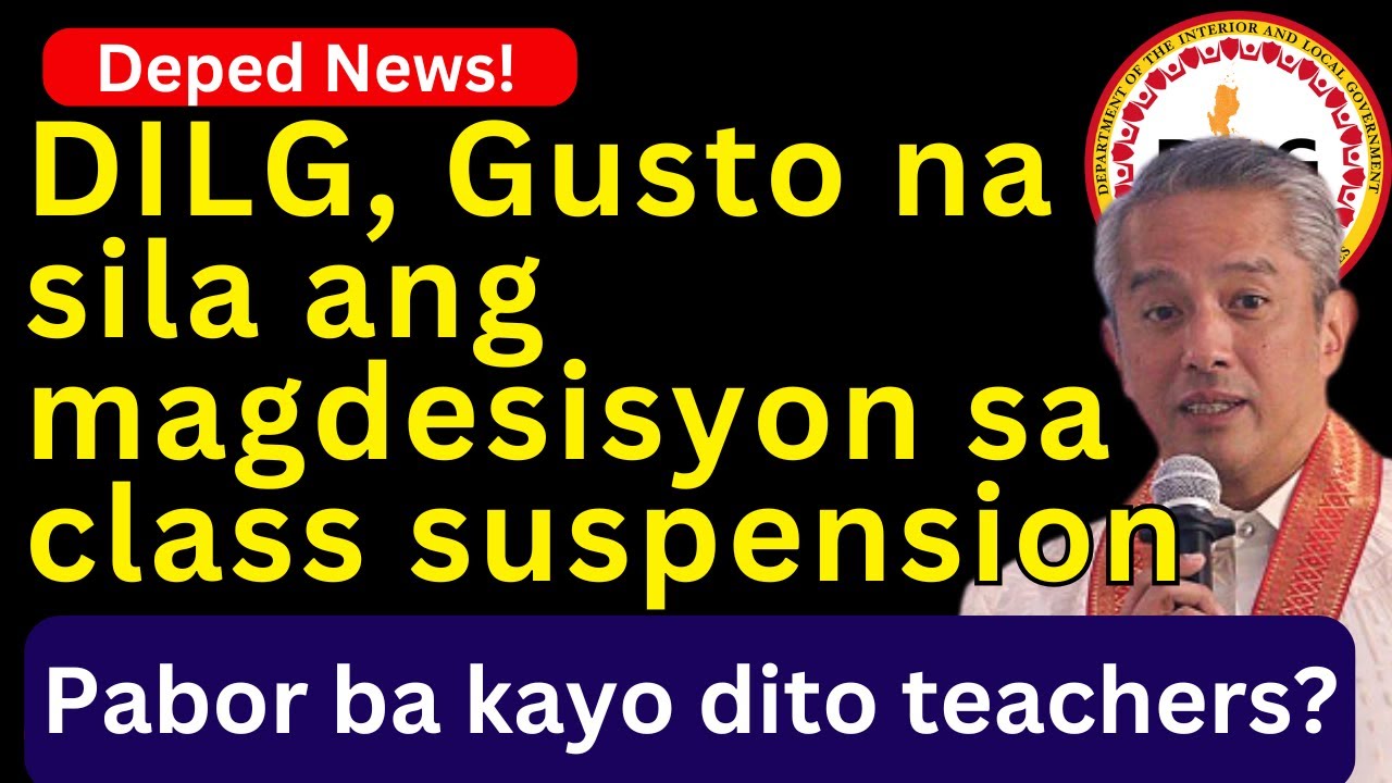 Bagong Panukala: DILG na ang Magdedeklara ng Walang Pasok!