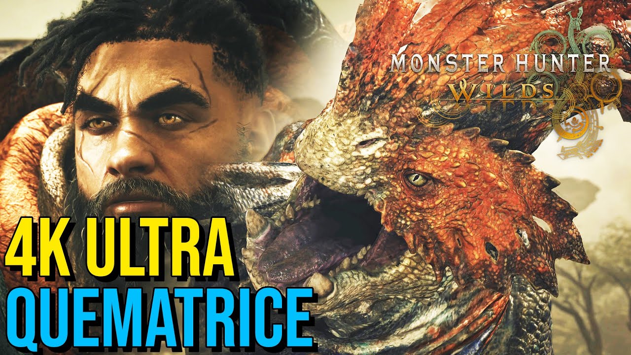 QUEMATRICE Boss Fight (Hammer) - Monster Hunter Wilds (4K, ULTRA) - No Commentary