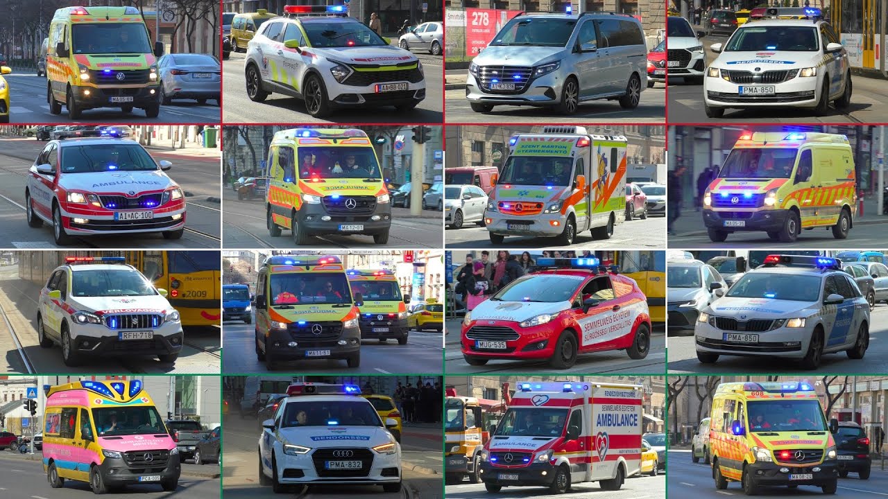 Rendőrség, Vérszállítás és a Mentők sürgősen úton Budapesten - Emergency Responding in Budapest! #2