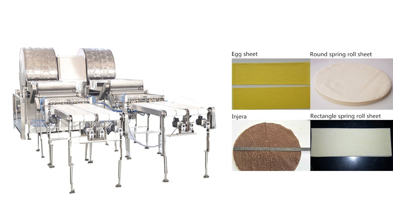 Commercial Spring Roll Skin Making Machine Lumpia Wrapper Machine on Sale