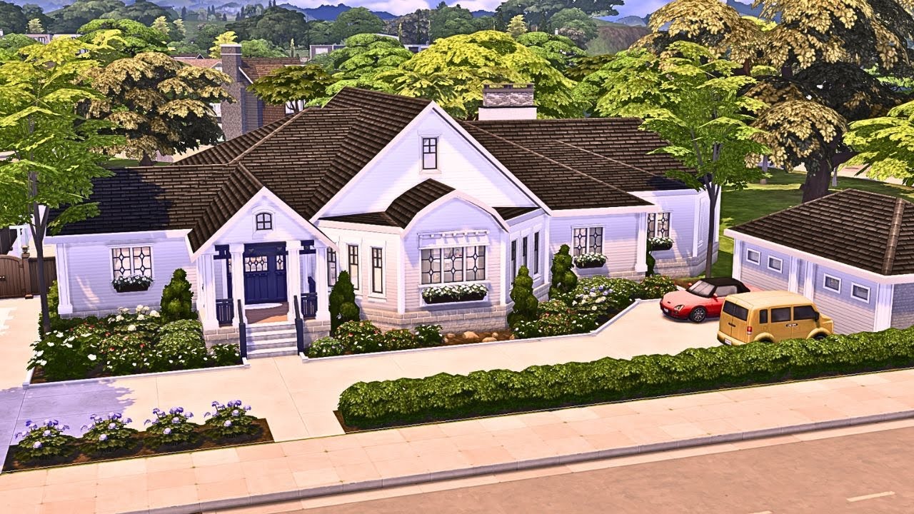 Elegant Spacious Farmhouse/ The Sims 4 Speed Build- No CC