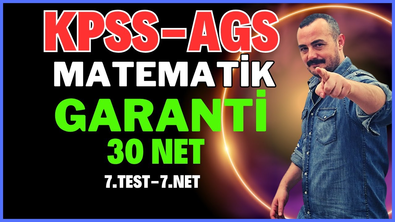 KPSS-AGS Matematik 30 Net Garanti 7.Test- 7.Net