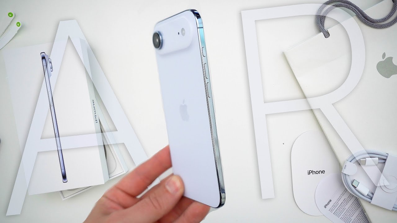 Распаковка Apple iPhone Air, обзор и первые впечатления! (Небесно-голубой)