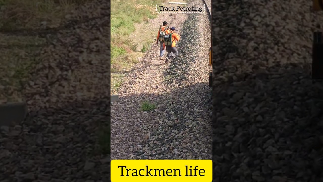 Trackman Work | ट्रैकमैन के कार्य | Patrolling on Track #trackman #groupd #tm4 #railwaylife #shorts