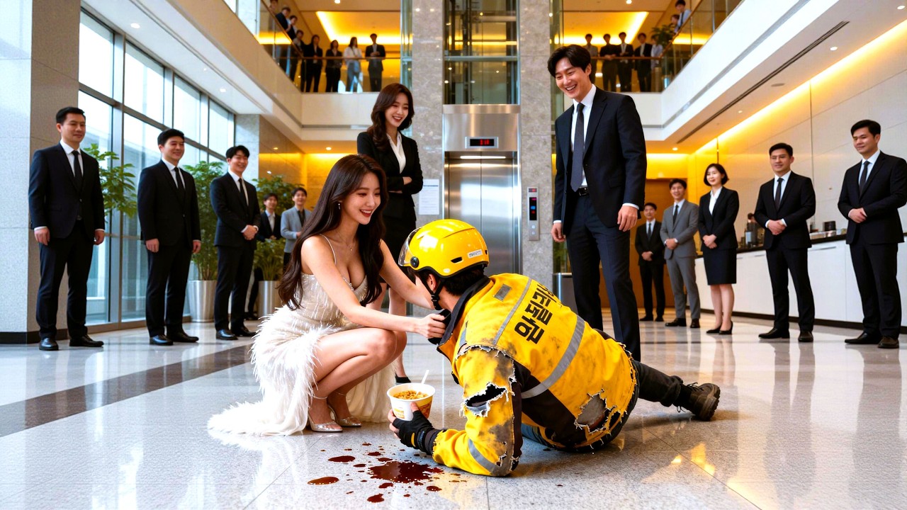 送餐被踹倒遭全電梯嘲笑，絕美女總裁當眾守護，三小時後他帶她走進自家莊園！