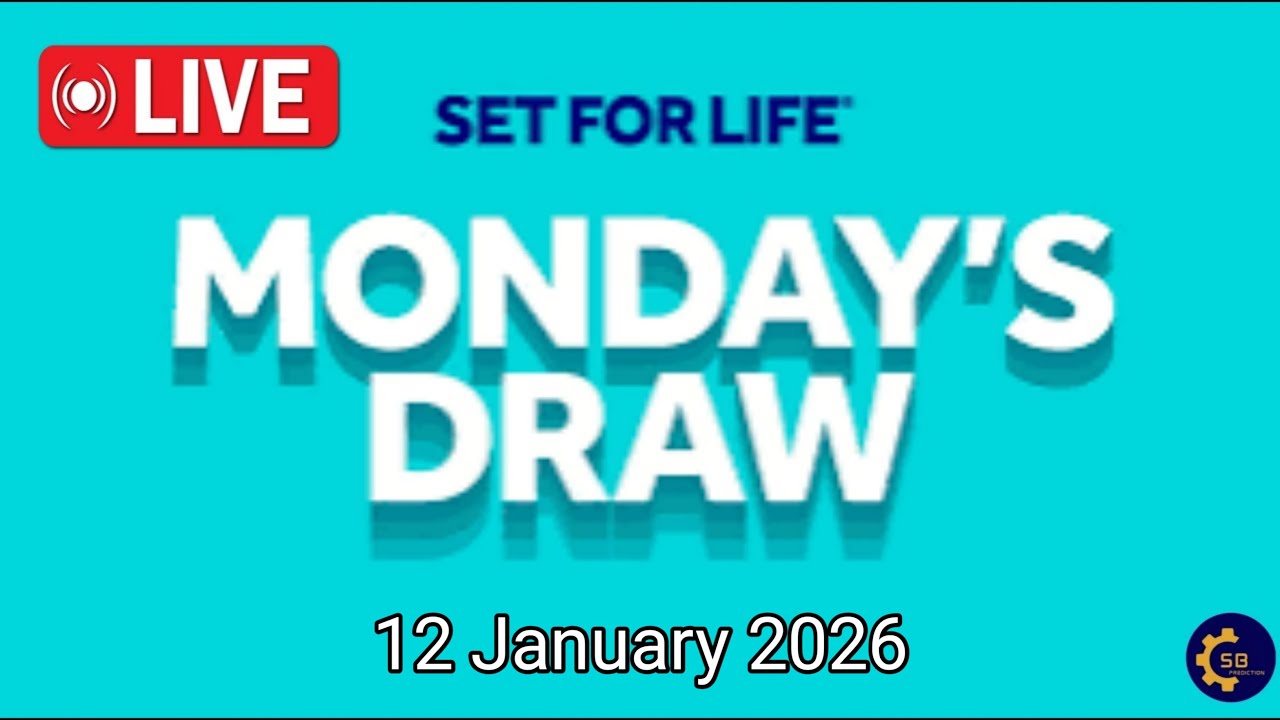 The National Lottery Set For Life Live draw results from Monday 12 January 2026 | tonight's
