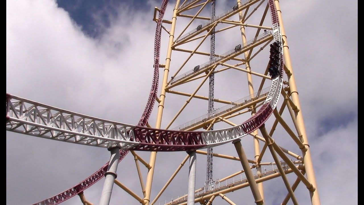 Top Thrill Dragster Off-Ride HD 60fps