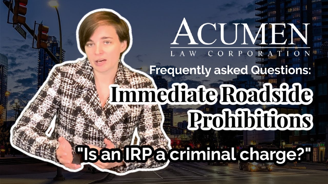 Is an IRP a criminal charge?