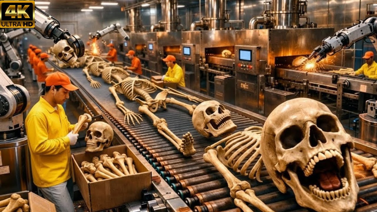 Inside a High-Tech Bone-Based Medicine Factory: From Bones to Modern Drugs (Full Production Line)