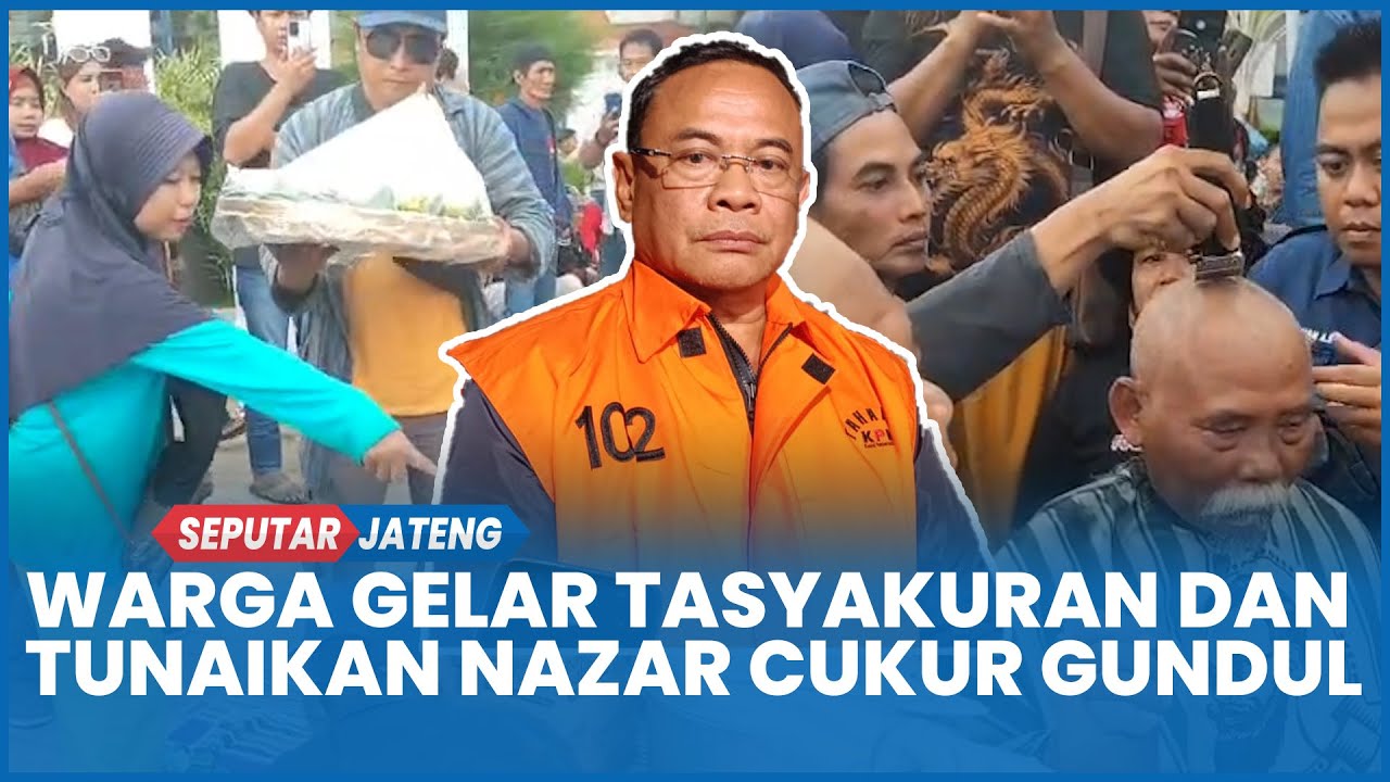 Bupati Sudewo Tersangka: Ribuan Warga Pati Gelar Tasyakuran, Ada Yang Tunaikan Nazar Cukur Gundul