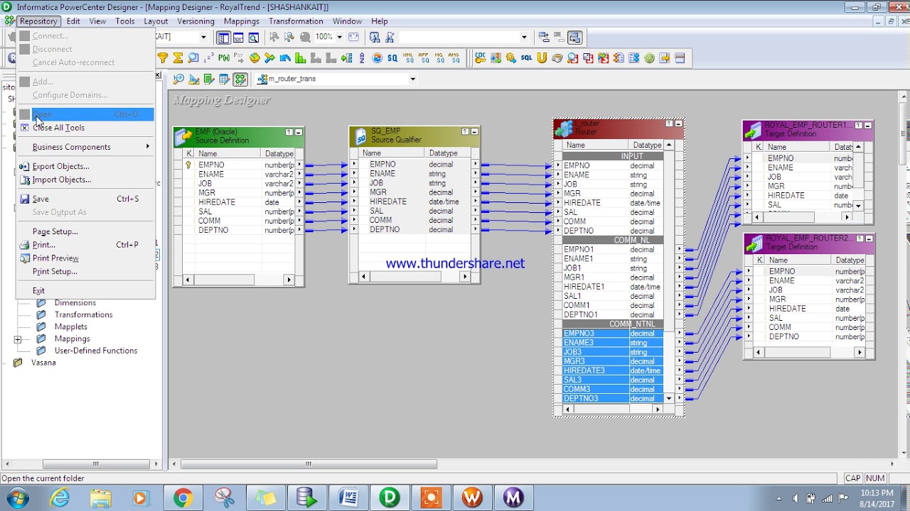 Informatica Router Transformation