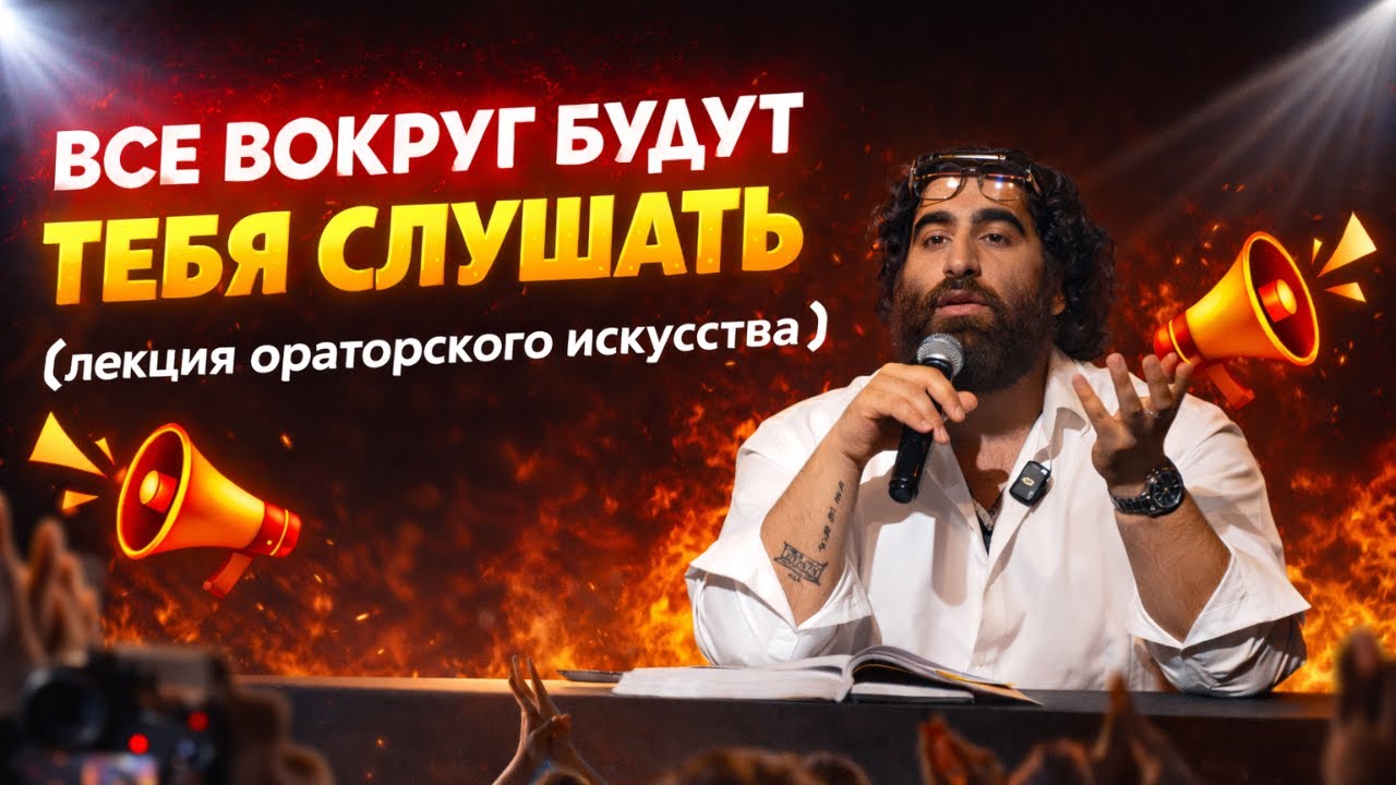 ВСЕ ВОКРУГ БУДУТ ТЕБЯ СЛУШАТЬ (лекция ораторского исскуства)