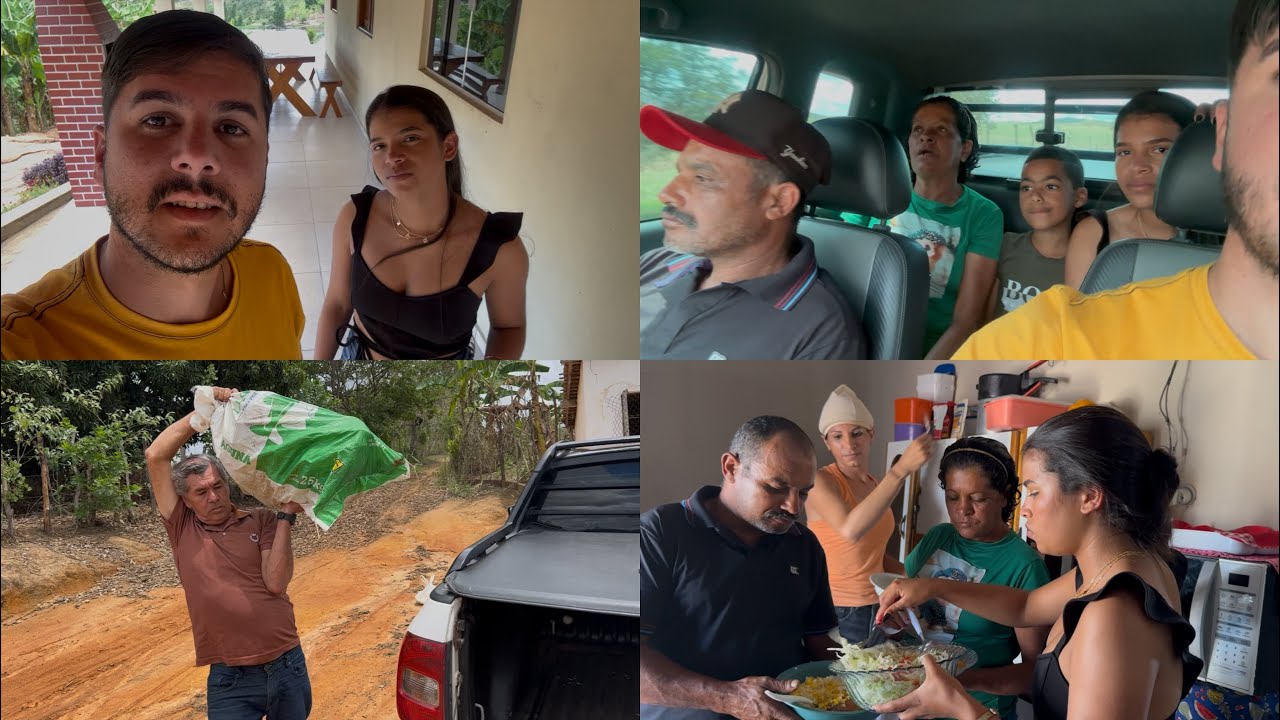 FOMOS PARA UM ALMOÇO NA CASA DO IRMÃO DA PATRÍCIA !!! 