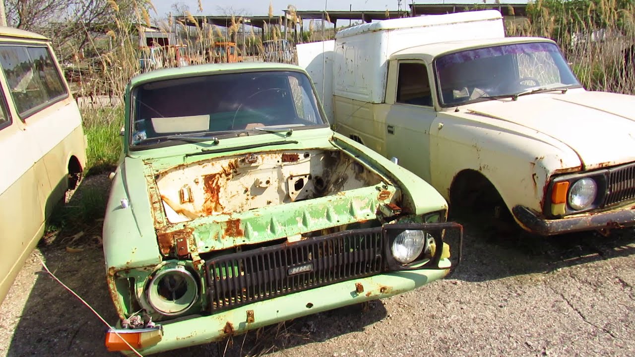 Стоянка с БРОШЕННЫМИ автомобилями из СССР