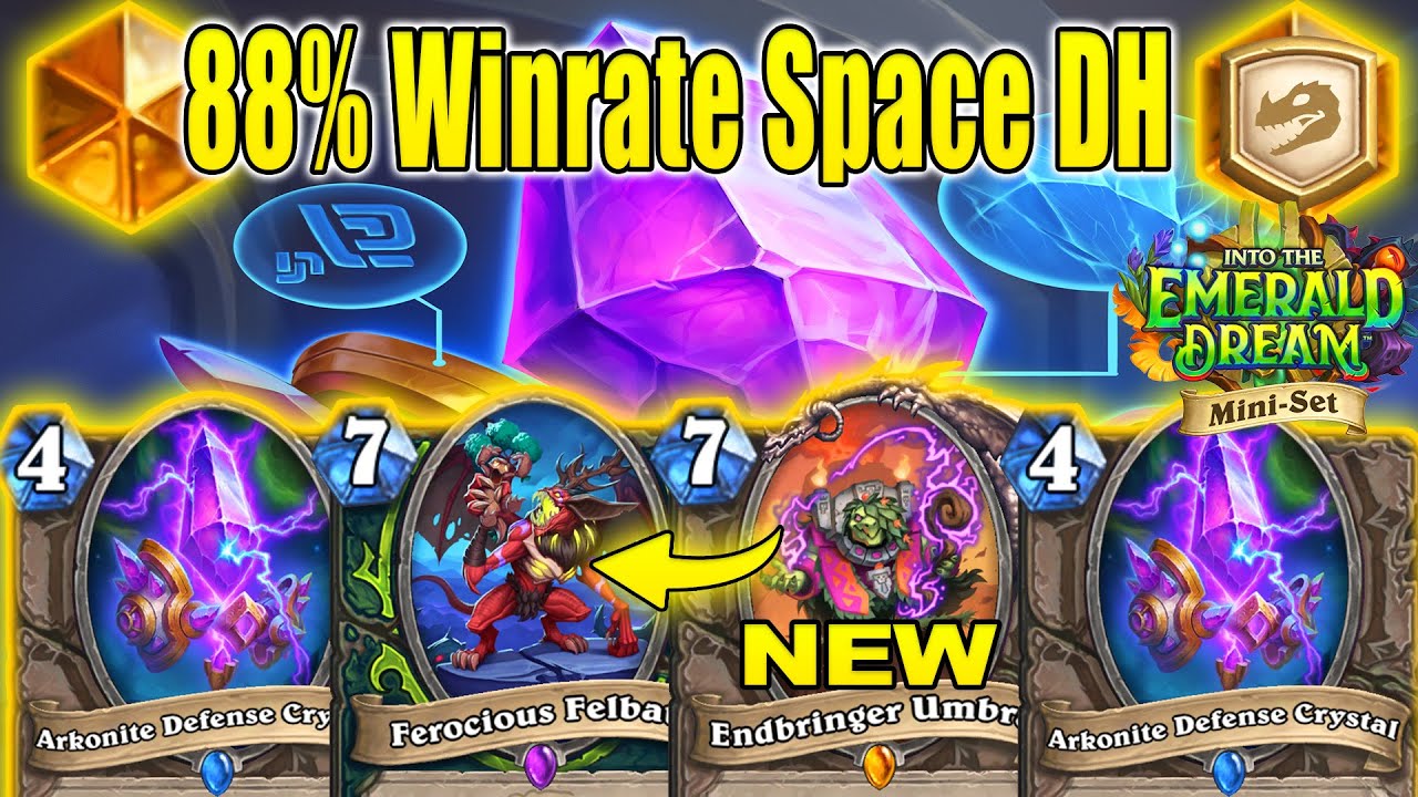 Over 80% Winrate Most BrOkEn DH Deck Ever Made Into the Emerald Dream Mini-Set | Hearthstone