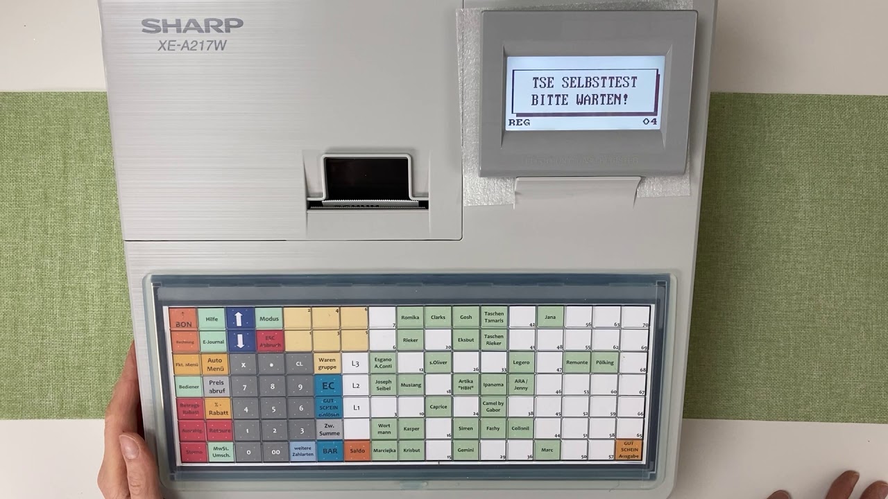 Sharp XE-A217 Allgemeine Bedienung und Registrierung