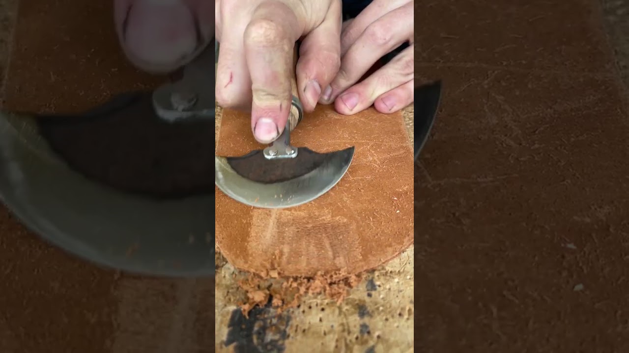 Making leather sheath
