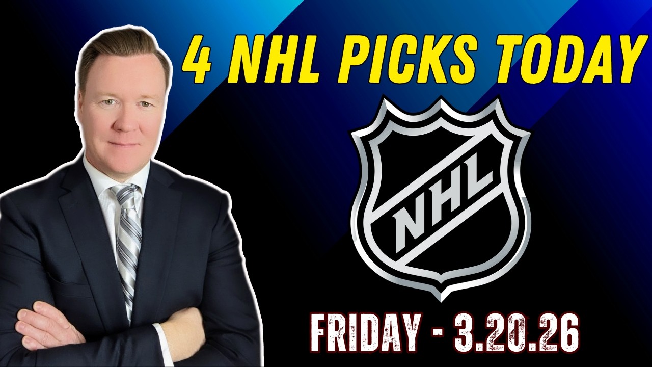 Friday 4 NHL Betting Picks l 3/20/26 l Vernon&rsquo;s Best NHL Bets, Expert Picks and Predictions
