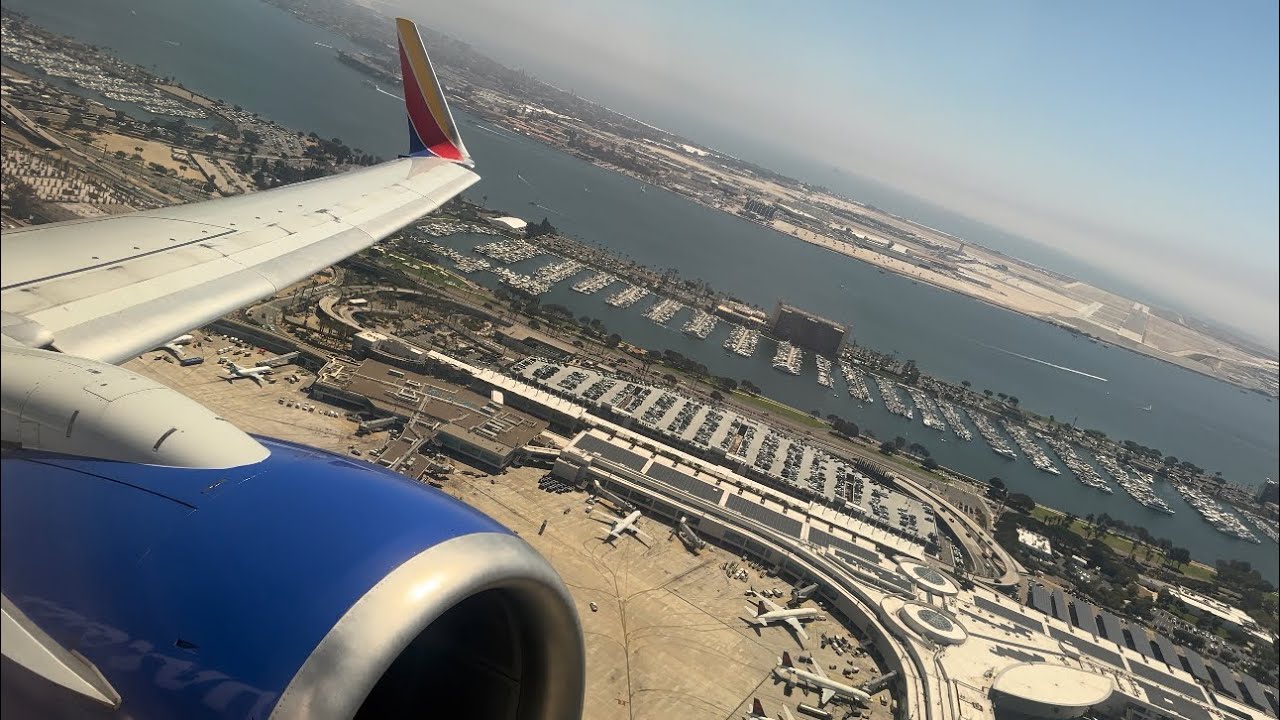 Southwest Boeing 737-700 Takeoff San Diego Intl. (KSAN)