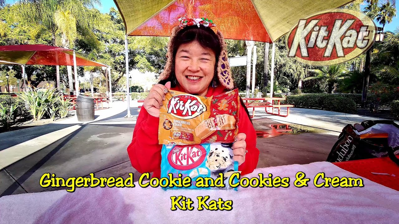 Gingerbread Cookie Kit Kat, Cookies & Cream Japanese Kit Kat #2021FallFlavors #Quarantine2021