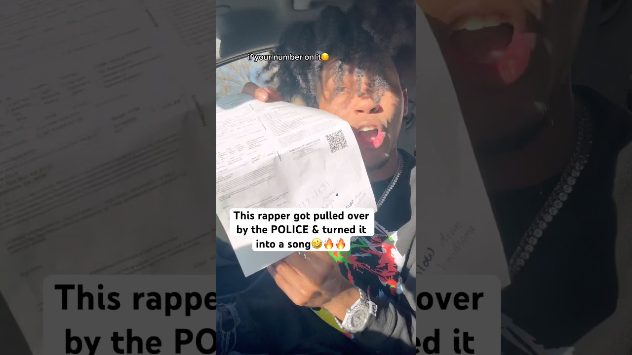 The POLICE pulled this rapper over and he turned it into a SONG😳🔥 