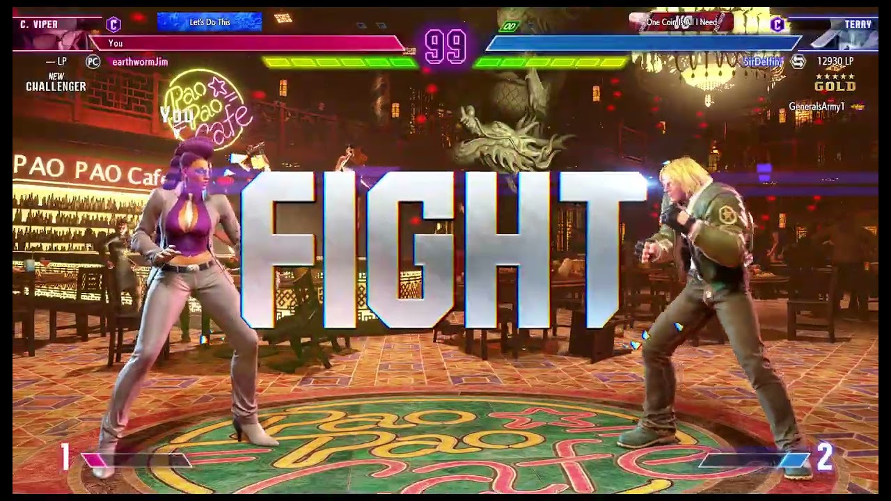 SF6 - earthwormJim (C.Viper) vs Sir Delfin (Terry)