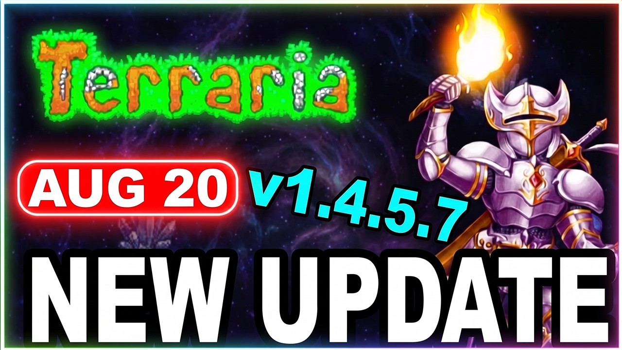 Terraria Update 1.4.5.7 Patch New Weapons, Magic Rework, Summoner Changes & More! (PS4 & XBOX)