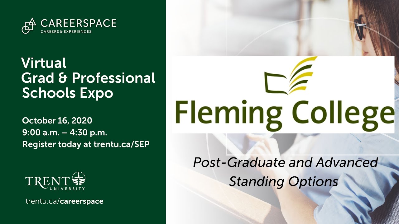 Virtual Grad & Professional Schools Expo: Fleming College Post Graduate & Advanced Standing Options