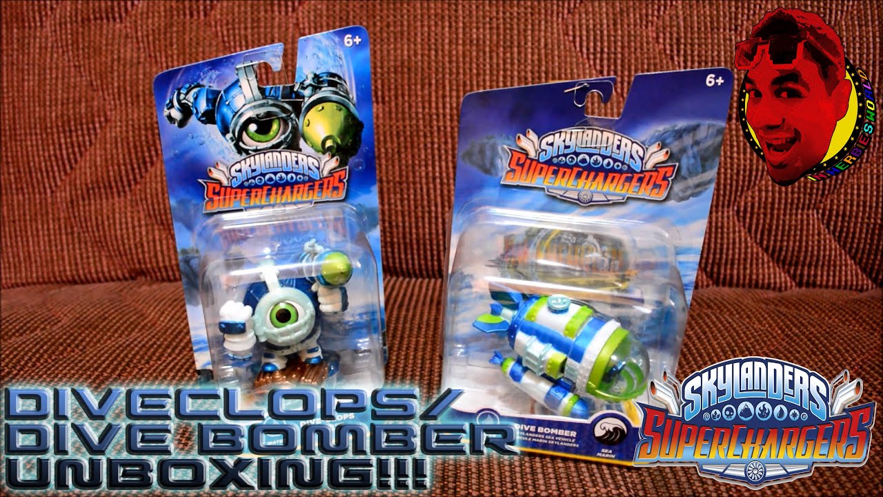 Skylanders SuperChargers- DIVE-CLOPS/DIVE BOMBER! {UNBOXING+REVIEW}