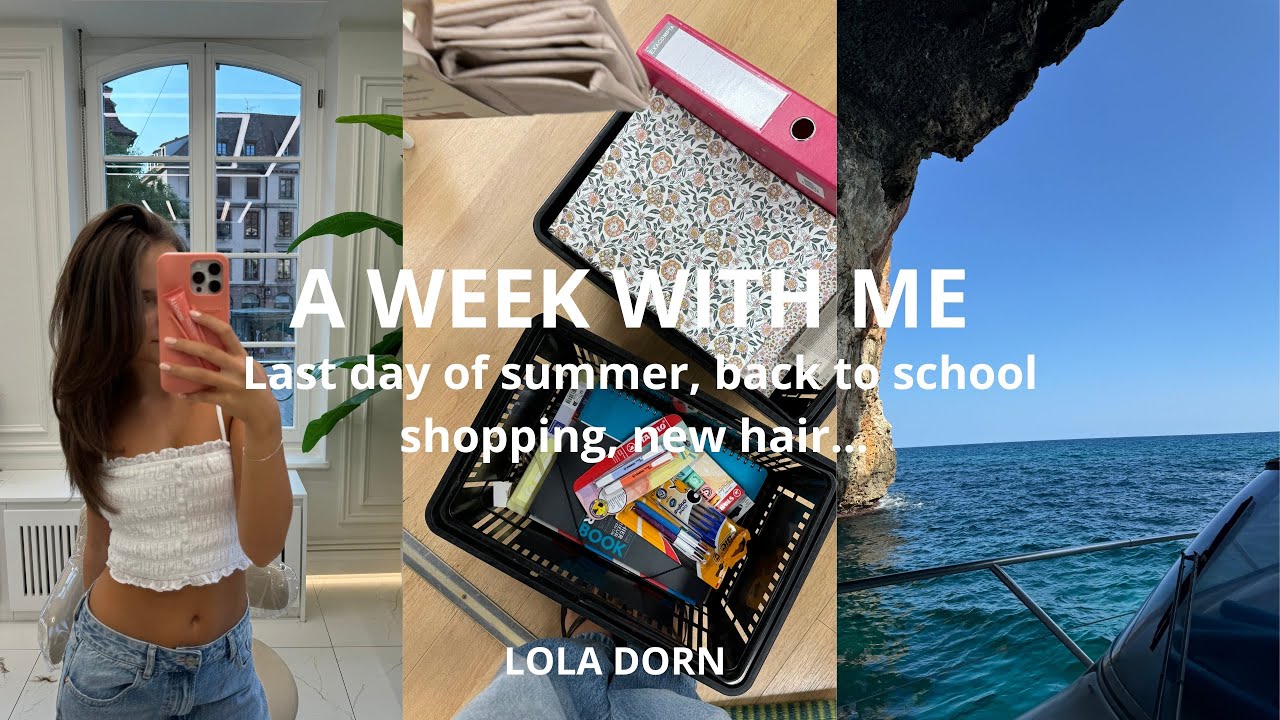 A week with me ( last day of summer, back to school shopping, new hair… )