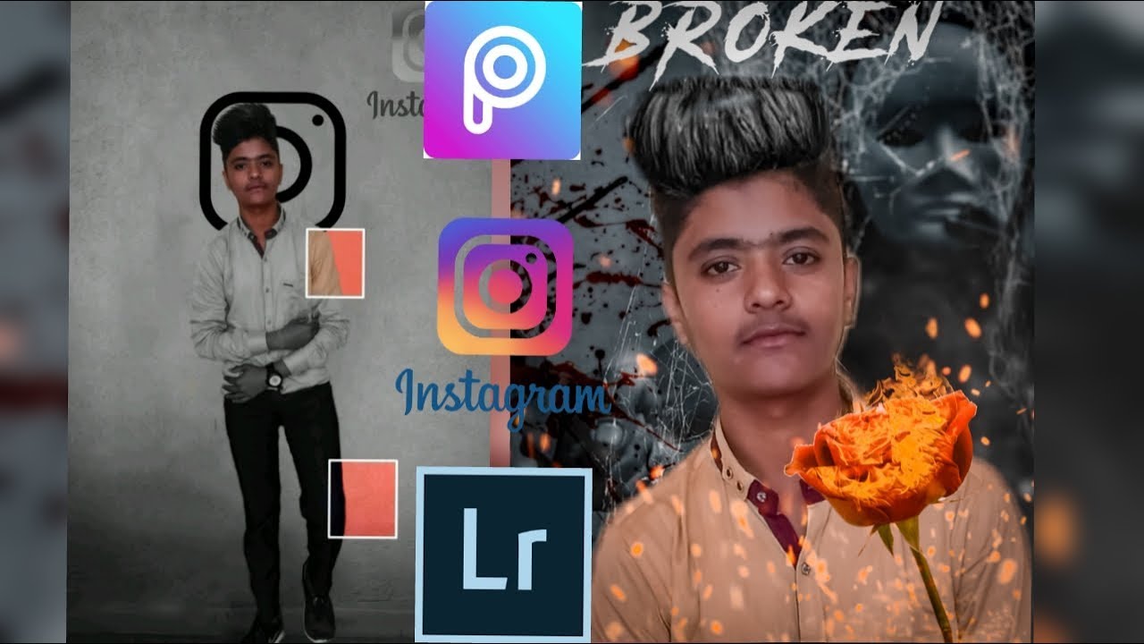 ||New Broken Editing From PicsArt & Light room||Bright Editz.
