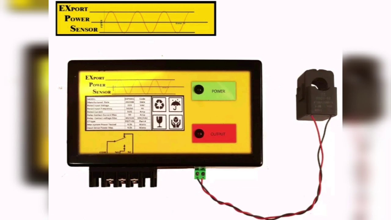 Export Power Sensor for Grid Tie Inverter