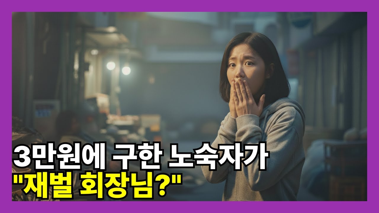 3만원으로 구해준 노숙자가 재벌 회장이었습니다.  시니어사연ㅣ감동사연ㅣ오디오북