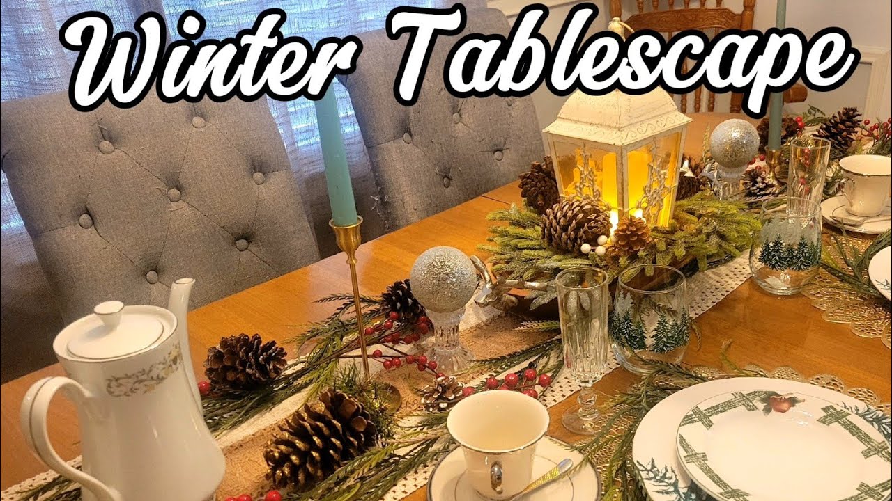 Winter Vibe Tablescape  ❄️ 