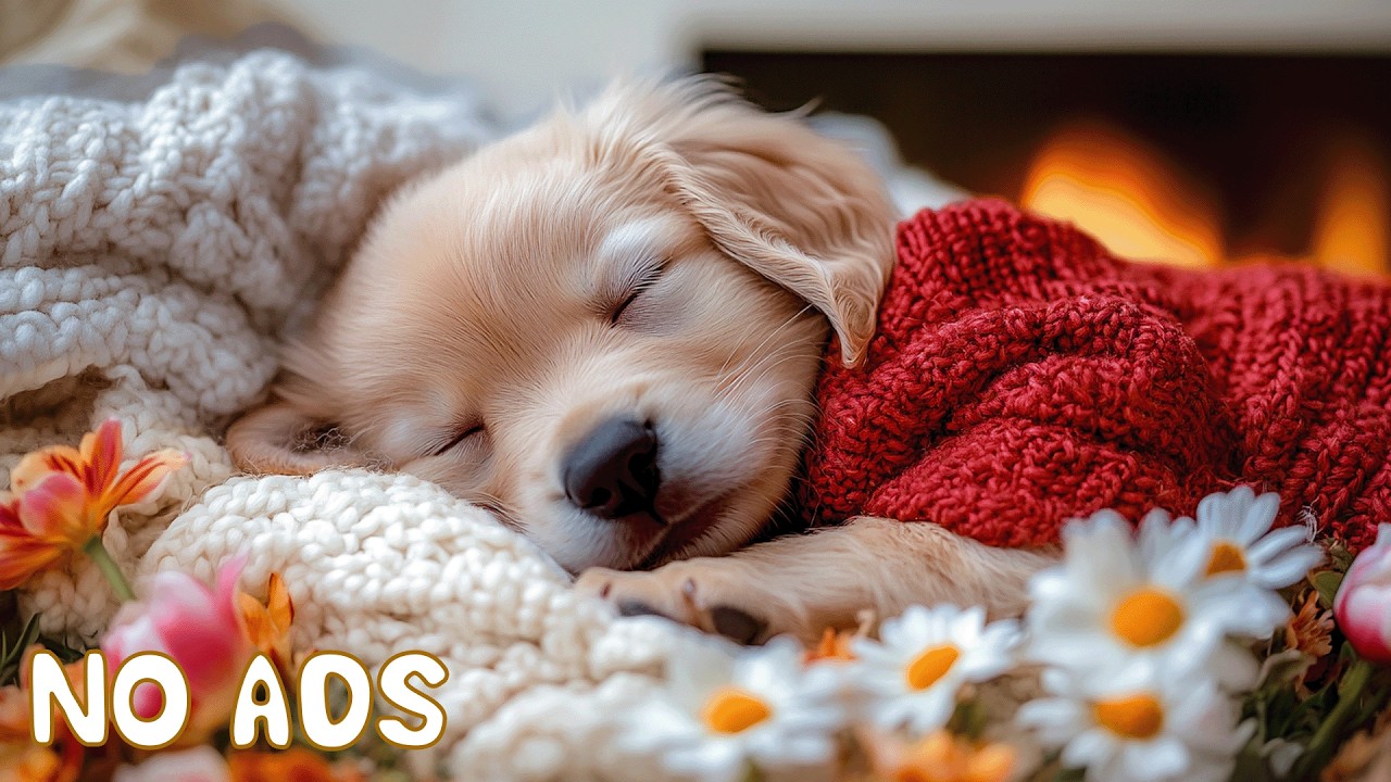 3 Hours Puppy Deep Sleep Music 🌸 Anti Separation Anxiety & Calming Dog Relaxation Music 🐶💖